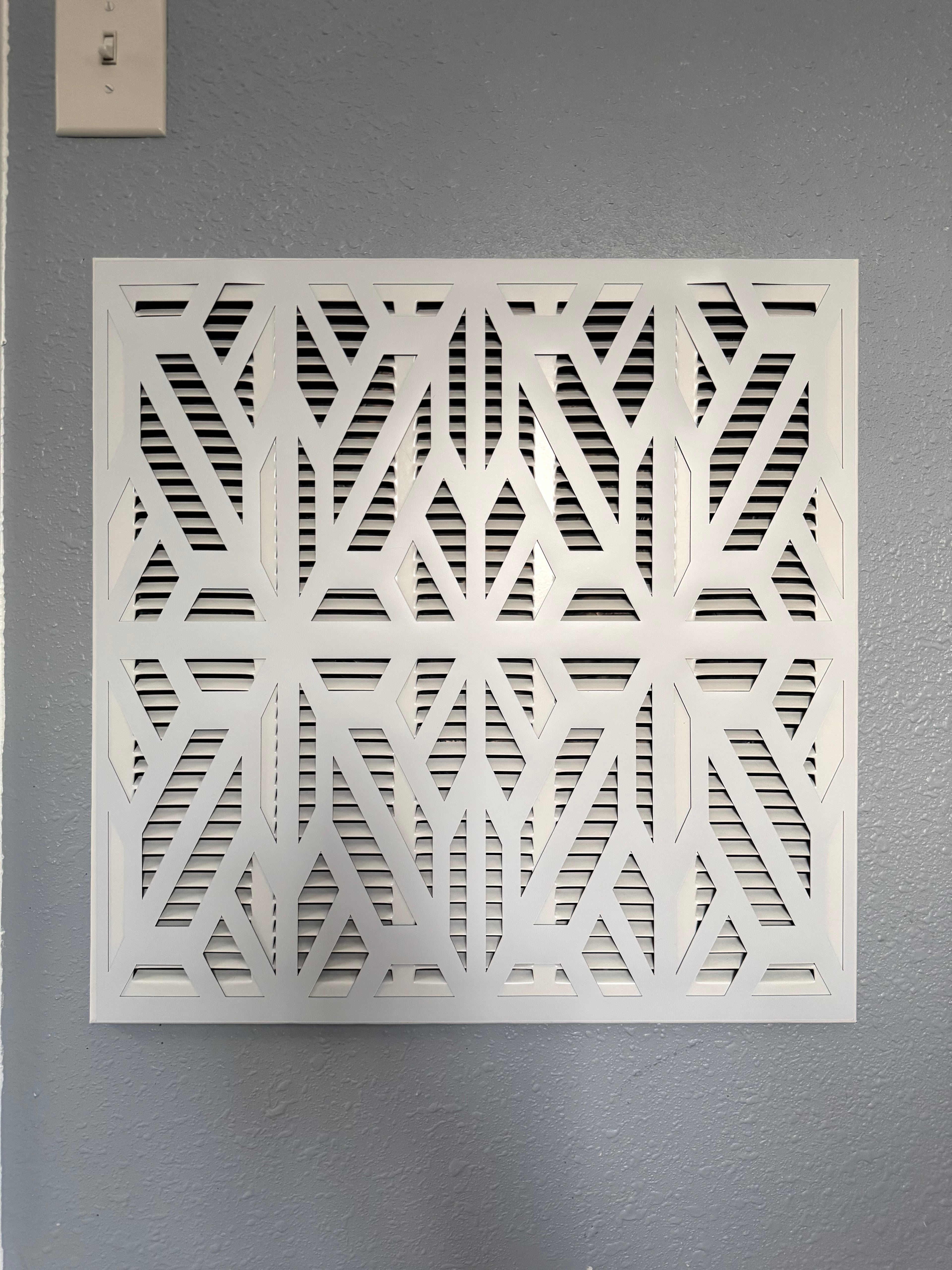 Geometric Lattice | Custom Size Vent Cover